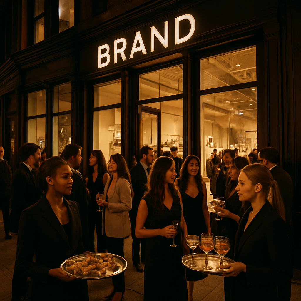 Brand flagship opening night in SoHo